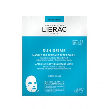 Lierac Sunissime After Sun Soothing Rescue Mask 18ml 1τμχ | Μάσκα Προσώπου με Άμεση Καταπραϋντική Δράση για Μετά τον Ήλιο 