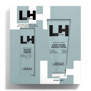 Lierac Homme Fluide Antiage Global Ανδρική Αντιγηραντική Κρέμα για Πρόσωπο & Μάτια 50ml & Δώρο Homme Gel Douche Integral Τζελ Καθαρισμού για Σώμα, Πρόσωπο, Μαλλιά & Γένια 200ml 