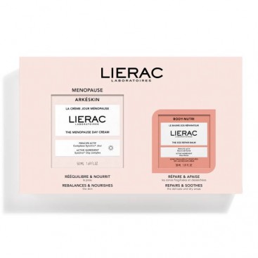 Lierac Arkeskin The Menopause Day Cream Κρέμα Ημέρας στην Εμμηνόπαυση 50ml & Body Nutri The SOS Repair Balm Βάλσαμο Επανόρθωσης 30ml