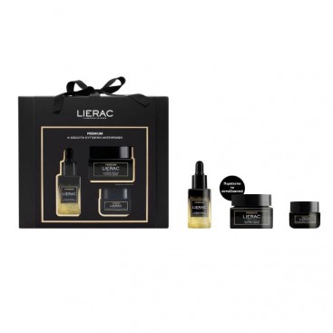 Lierac Premium The Absolute Serum Ορός Προσώπου με Αντιγηραντική Δράση 30ml & The  Silky Cream Refill Κρέμα Προσώπου Ολικής Αντιγήρανσης Ελαφριάς Υφής , Ανταλλακτικό 50ml & Premium Κρέμα Ματιών 20ml