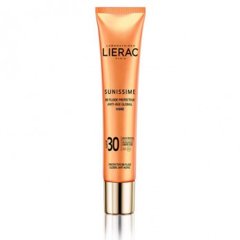 Lierac Sunissime Protective BB Fluid Global Anti-Aging SPF30 Golden 40ml | Αντιηλιακή Κρέμα Προσώπου Με Χρώμα Ολικής Αντιγήρανσης