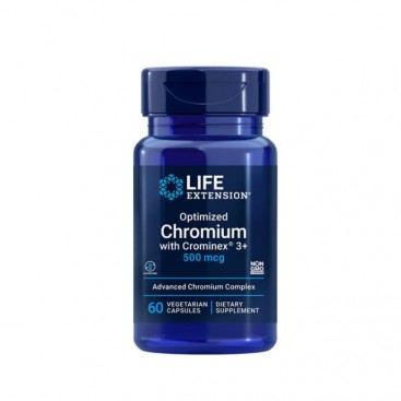 Life Extension Optimized Chromium With Crominex 3+, 500mcg, 60veg.caps |Φόρμουλα με Χρώμιο