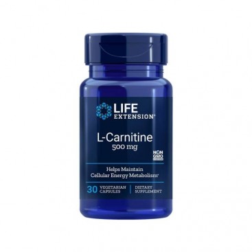 Life Extension L-Carnitine, 30veg.caps | Συμπλήρωμα Διατροφής Καρνιτίνη