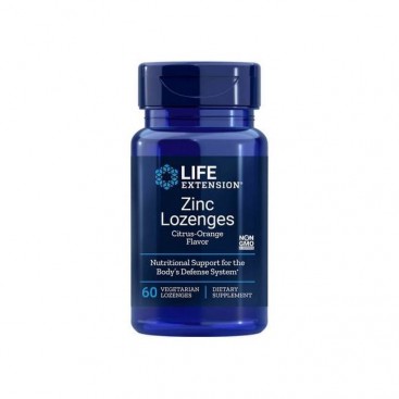 Life Extension Zinc Lozenges Citrus Orange 60veg. loz. |  Συμπλήρωμα Ψευδαργύρου για την Kαλή Λειτουργία του Ανοσοποιητικού