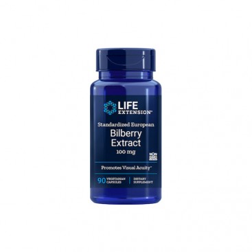 Life Extension Bilberry Extract, 36% Anthocyanis 100mg, 90Veg. Caps