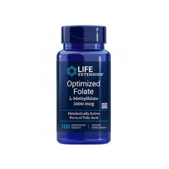 Life Extension Optimized Folate L-Methylfolate 1000mcg 100veg.tabs | Συμπλήρωμα Διατροφής με Φυλλικό Οξύ