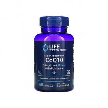 Life Extension Super-Absorbable CoQ10 with d-Limonene 100mg 60softgels | Συμπλήρωμα Διατροφής με Co Q10 Συνένζυμο