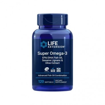 Life Extension Super Omega-3 EPA/DHA 120 Softgels| Συμπλήρωμα Ωμέγα 3 Λιπαρών Οξέων