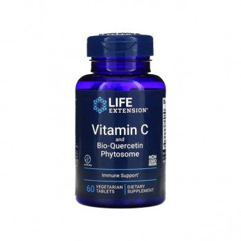 Life Extension Vitamin C & Bio-Quercetin Phytosome 1000mg, 60 Δισκία | Βιταμίνη C Φυτοσωμιακή Βιο-Κερσετίνη