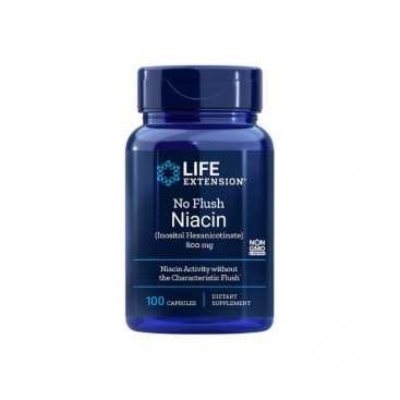 Life Extension No Flush Niacin 800mg 100caps | Συμπλήρωμα Διατροφής με Νιασίνη 