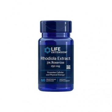 Life Extension Rhodiola Extract 250mg 60veg.caps | Συμπλήρωμα Διατροφής με Ροδιόλα 