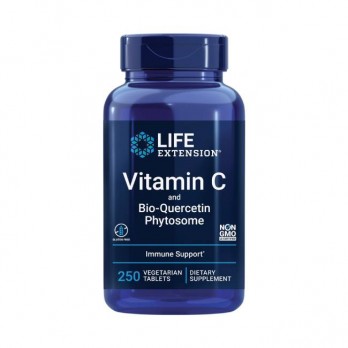 Life Extension Vitamin C & Bio-Quercetin Phytosome 1000mg, 250 Δισκία | Βιταμίνη C Φυτοσωμιακή Βιο-Κερσετίνη