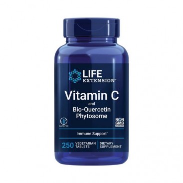 Life Extension Vitamin C & Bio-Quercetin Phytosome 1000mg, 250 Δισκία | Βιταμίνη C Φυτοσωμιακή Βιο-Κερσετίνη