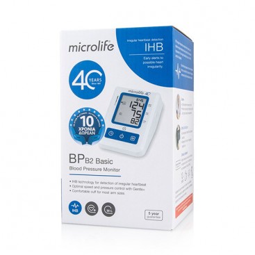 Microlife BP B2 Basic 1τμχ |  Αυτόματο Ψηφιακό Πιεσόμετρο Μπράτσου