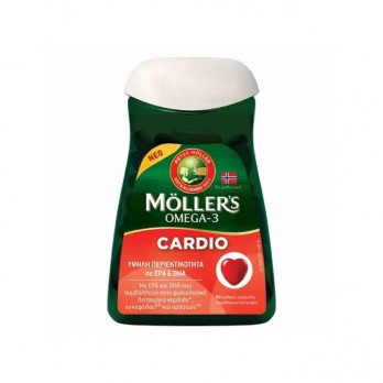 Moller's Omega-3 Cardio 60caps | Συμπυκνωμένο Ιχθυέλαιο με Υψηλή Περιεκτικότητα σε EPA & DHA