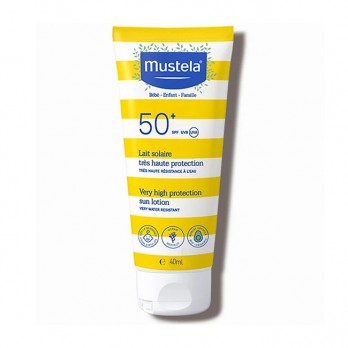 Mustela Very High Protection Sun Body & Face Lotion SPF50+ 40ml | Αντηλιακό Γαλάκτωμα Προσώπου & Σώματος Πολύ Υψηλής Προστασίας για Βρέφη και Παιδιά