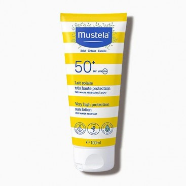 Mustela Very High Protection Sun Body & Face Lotion SPF50+ 100ml | Αντηλιακό Γαλάκτωμα Προσώπου & Σώματος Πολύ Υψηλής Προστασίας για Βρέφη και Παιδιά