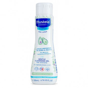 Mustela Gentle Cleansing Gel 200ml |Απαλό Αφροντούς για Σώμα και Μαλλιά