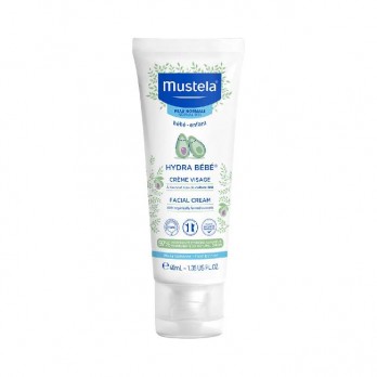 Mustela Hydra Bébé Facial Cream 40ml | Ενυδατική Κρέμα Προσώπου για το Μωρό και το Παιδί