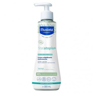 Mustela Stelatopia+  Lipid-Replenishing Cream 300ml | Κρέμα Αναπλήρωσης Λιπιδίων για Ατοπικό Δέρμα