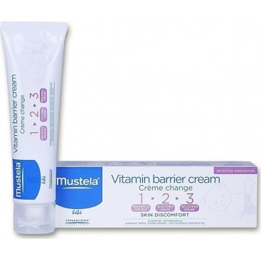 Mustela Vitamin Barrier Cream 1 2 3 100ml | Κρέμα Αλλαγής Πάνας