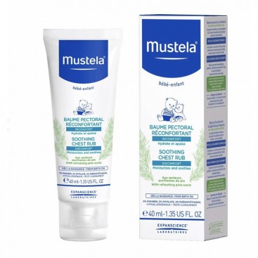 Mustela Soothing Chest Rub 40ml | Κρέμα Εντριβής Στήθους