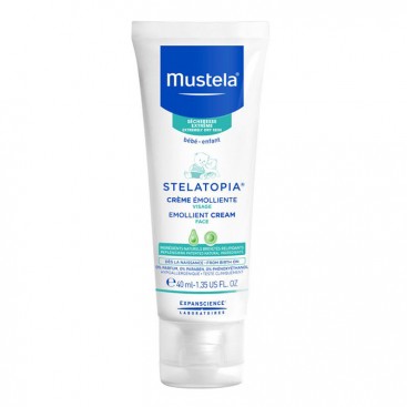 Mustela Stelatopia Emollient Face Cream 40ml | Μαλακτική Κρέμα Προσώπου για Ατοπικό Δέρμα