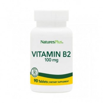 Nature's Plus Vitamin B2 100mg  90tabs | Συμπλήρωμα Διατροφής με Βιταμίνη Β2 