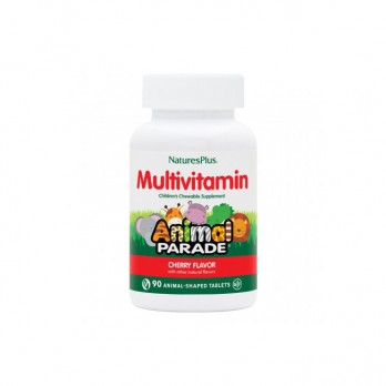 Nature's Plus Animal Parade Multivitamin Cherry 90chew.tabs | Παιδικές Μασώμενες Πολυβιταμίνες με Γεύση Κεράσι