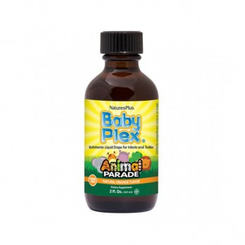 Nature's Plus Animal Parade Baby Plex 60ml |Πολυβιταμινούχο Συμπλήρωμα Διατροφής για Βρέφη και Νήπια με γεύση Πορτοκάλι 