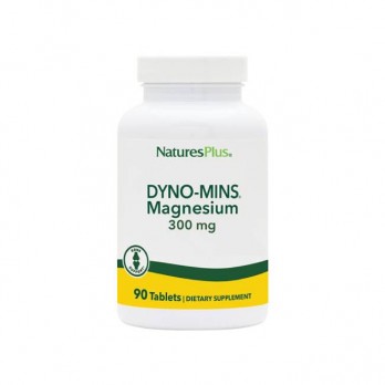 Nature's Plus Dyno-Mins Magnesium 300mg, 90tabs | Συμπλήρωμα Διατροφής Οργανικού Μαγνησίου