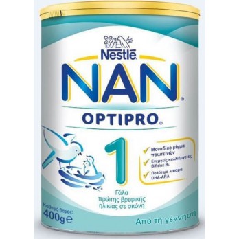 Nestle Nan Optipro No.1 400gr | Γάλα Πρώτης Βρεφικής Ηλικίας Σε Σκόνη