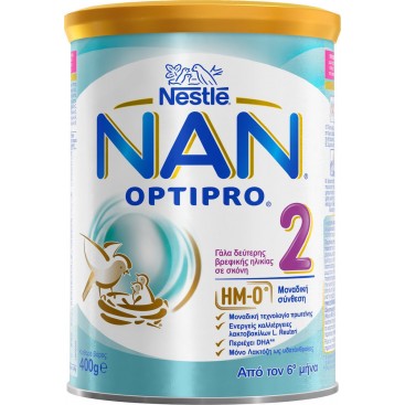 Nestle Nan Optipro No.2 400gr | Γάλα Δεύτερης Βρεφικής Ηλικίας Σε Σκόνη