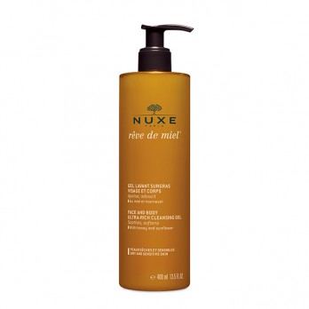 Nuxe Reve De Miel Cleansing Gel, 400ml | Αφρόλουτρο Καθαρισμού Προσώπου & Σώματος