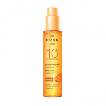 Nuxe Sun Tanning Oil SPF10 150ml | Λάδι Μαυρίσματος Για Πρόσωπο & Σώμα