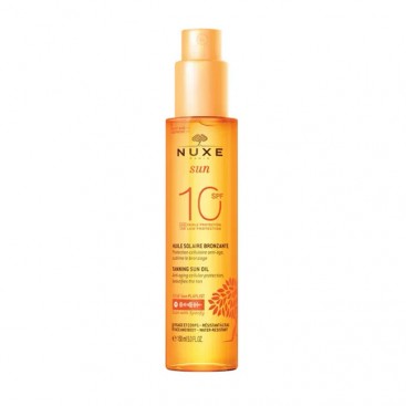 Nuxe Sun Tanning Oil SPF10 150ml | Λάδι Μαυρίσματος Για Πρόσωπο & Σώμα