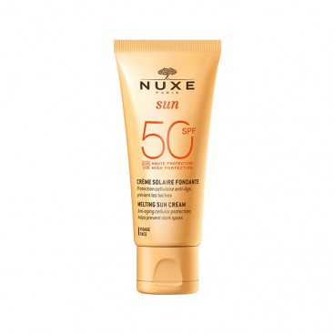 Nuxe Sun Melting Cream SPF50 50ml | Αντιηλιακή Κρέμα Προσώπου με Αντιγηραντική Δράση