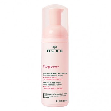 Nuxe Very Rose Light Cleansing Foam 150ml | Ελαφρύς Αφρός  Καθαρισμού Προσώπου