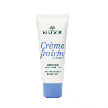 Nuxe Crème Fraiche de Beauté Rich Cream 30ml | Κρέμα Πλούσιας Υφής 48ωρης Ενυδάτωσης για Ξηρή Επιδερμίδα