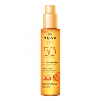 Nuxe Sun Tanning Oil SPF50 Face and Body 150ml | Αντηλιακό Λάδι Μαυρίσματος