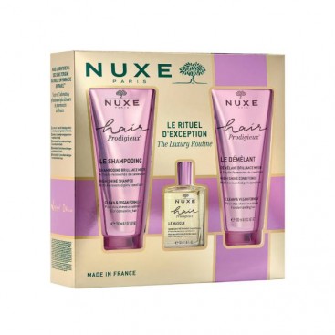 Nuxe Hair Prodigieux High Shine Shampoo Σαμπουάν Λάμψης για Ταλαιπωρημένα Μαλλιά 200ml, High Shine Conditioner Μαλακτική Κρέμα Λάμψης, 200ml & Pre-Shampoo Nourishing Mask Μάσκα Θρέψης Πριν το Σαμπουάν 30ml