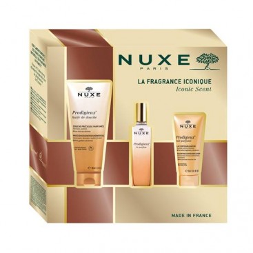 Nuxe Prodigieux Huile de Douche Αφρόλουτρο 100ml, Prodigieux Le Parfum Γυναικείο Άρωμα 30ml & Prodigieux Body Lotion Αρωματικό Γαλάκτωμα Σώματος 30ml