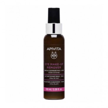 Apivita Gentle Eye Make Up Remover 100ml | Απαλό Γαλάκτωμα Ντεμακιγιάζ Ματιών