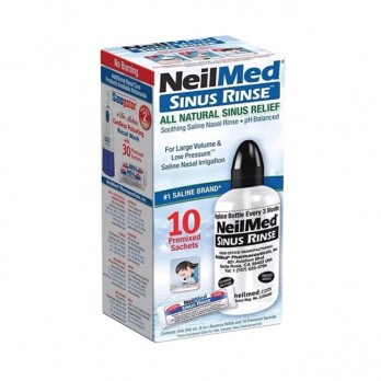 NeilMed Sinus Rinse Original Kit, 10 premixed packets & Bottle 240ml | Σύστημα Ρινικών Πλύσεων για Ενήλικες