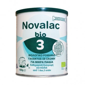 Novalac Bio3 400gr |Βιολογικό Γάλα σε Σκόνη για Παιδιά από 1 έως 3 Ετών 