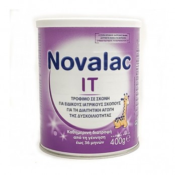 Novalac IT με DHA+ ARA Γάλα σε Σκόνη για την Αντιμετώπιση της Δυσκοιλιότητας από 0m+ έως 36m 400gr