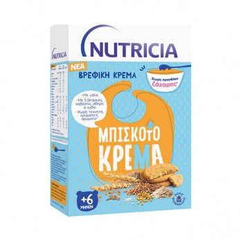 Nutricia Βρεφική Κρέμα Μπισκοτόκρεμα από τον 6ο μήνα 250gr