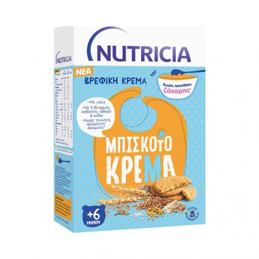 Nutricia Βρεφική Κρέμα Μπισκοτόκρεμα από τον 6ο μήνα 250gr