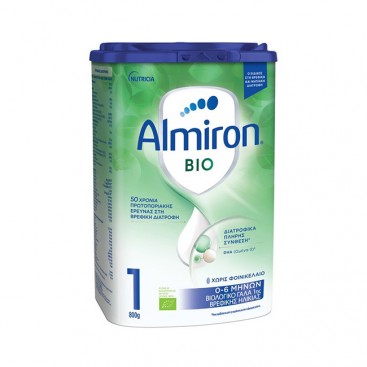 Nutricia Almiron BIO 1 800gr | Βιολογικό Γάλα 1ης Βρεφικής Ηλικίας από 0-6 μηνών