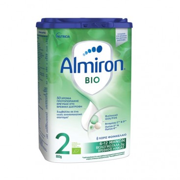 Nutricia Almiron BIO 2 800gr | Βιολογικό γάλα 2ης Βρεφικής Ηλικίας από 6-12 μηνών